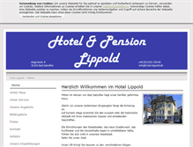 Tablet Screenshot of hotel-lippold.de